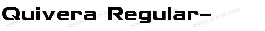 Quivera Regular字体转换